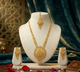 GIVA Temple Jewelry Bridal Set