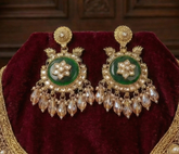 GIVA Emerald Radiance Heritage Earring
