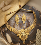 GIVA Artisanal Filigre Choker and Earring Set