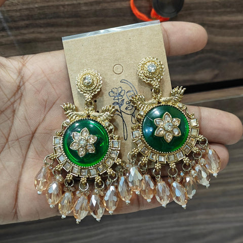 GIVA Emerald Radiance Heritage Earring