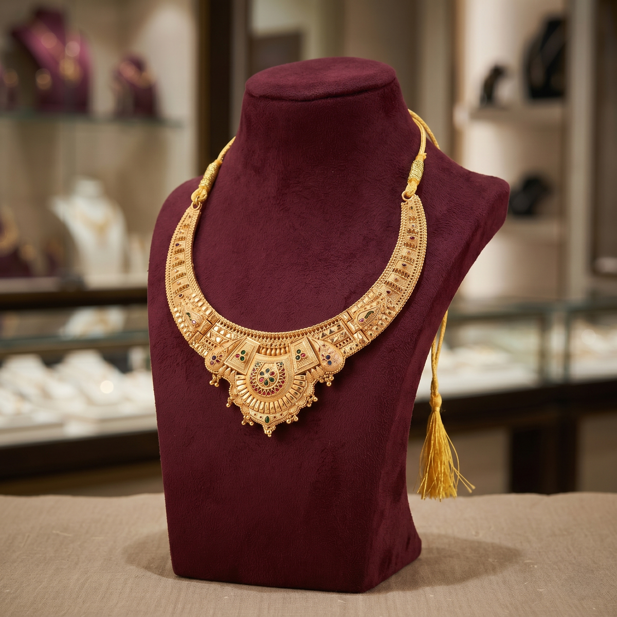 Heritage Gold Temple Necklace