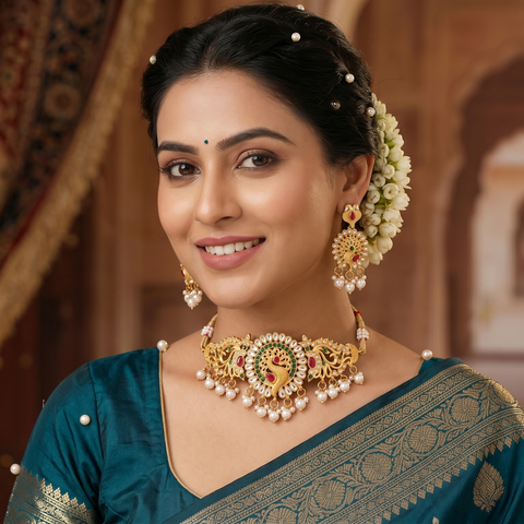 Royal Peacock Elegance Necklace Set